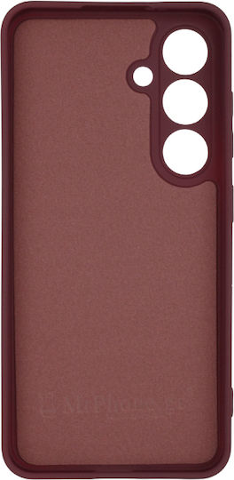 Θήκη Samsung Galaxy S24 Silky And Soft Touch Silicone Μπορντό Σκούρο Με Προστασία Κάμερας
