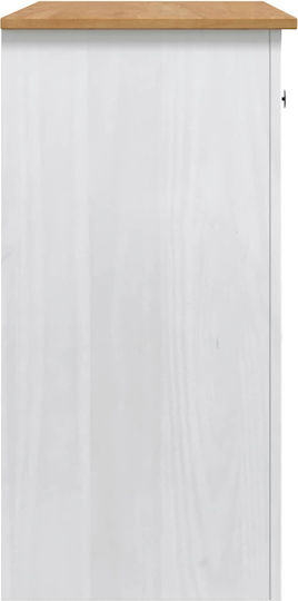 Floor Kitchen Cabinet White 99.5x44x86.5cm