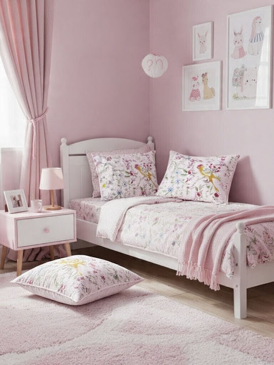 Μαξιλάρι Pink Birds Διαστάσεις 45*45