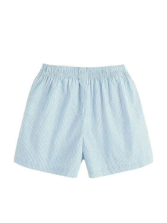 Παιδικό Σορτς/Βερμούδα Υφασμάτινο Λευκό Και Μπλε