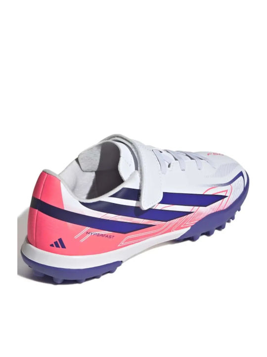 F50 Hyperfast Club TF Παιδικά Ποδοσφαιρικά Παπούτσια με Σχάρα Λευκά