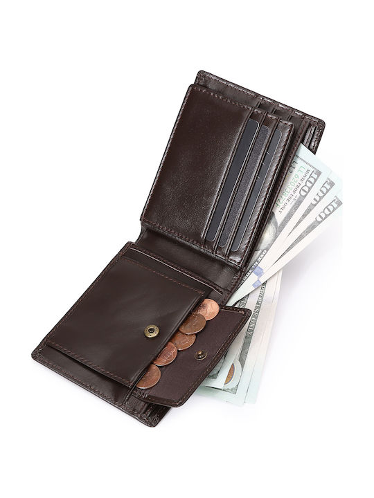 Leder Herrenbrieftasche mit RFID Braun