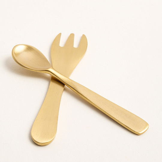 SteweHome Set Aus 2 Stück Dekorative Elemente Messing Matt Gold Oberfläche Gold