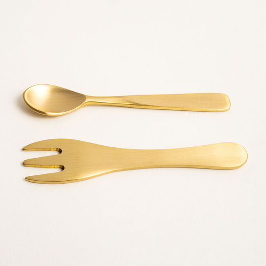 SteweHome Set Aus 2 Stück Dekorative Elemente Messing Matt Gold Oberfläche Gold