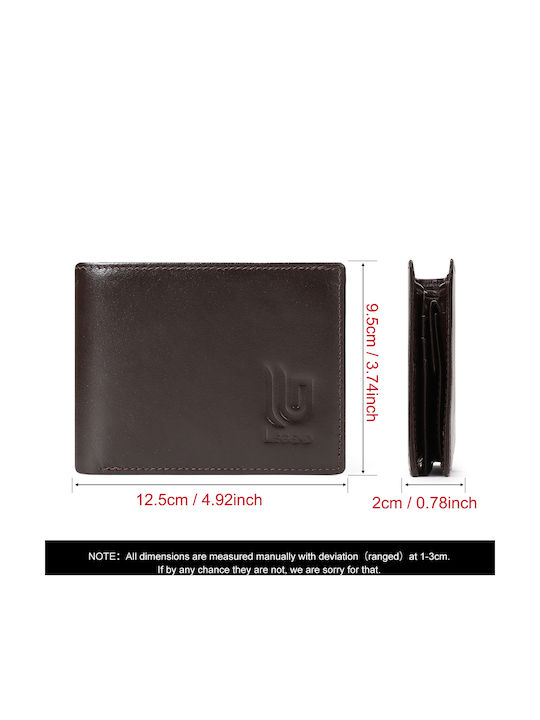 Leder Herrenbrieftasche mit RFID Braun