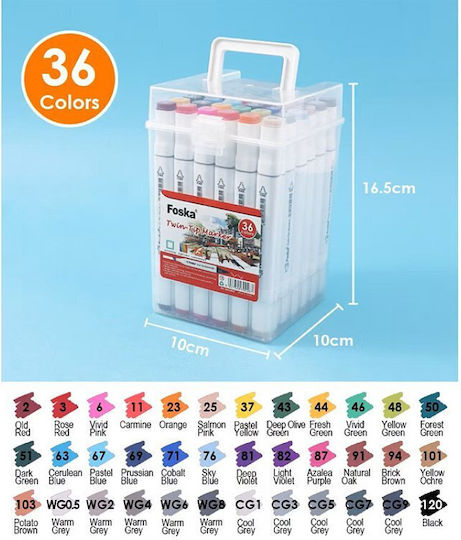 Foska Foska Alkohol Marker Set 36 Stück