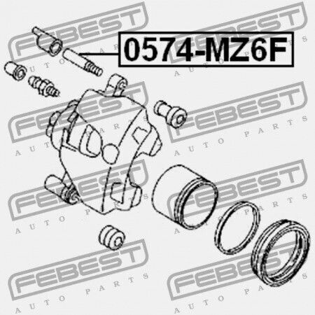 Mazda 6 Wagon Gy 2002-2005 Eu Gj6e-33-998 Bremssättel für Vorderbremse