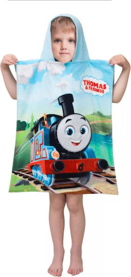 Thomas & Friends Детско пончо с качулка хавлия 50 X 115 Cm
