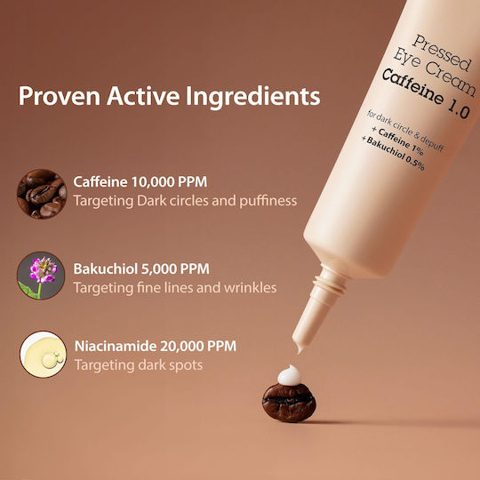 Blithe Pressed Caffeine 1.0 Cremă de Ochi pentru Anti-Îmbătrânire, Hidratare & Cearcane 20ml