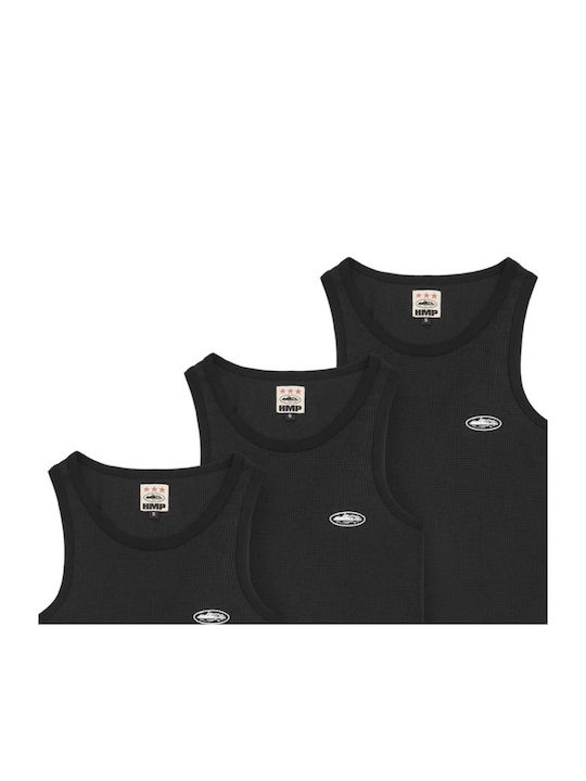 Corteiz Tank Top Schwarz 3er Pack