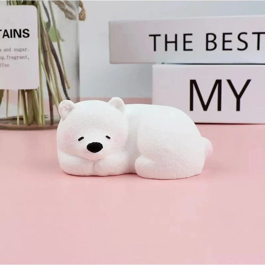 Stewehome Set De Decorațiuni Trei Figurine Urs Polar Beton Alb