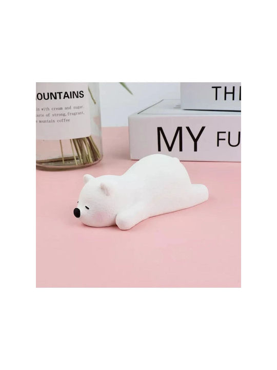 Stewehome Set of Three Decorative Polar Bear Figures White Concrete