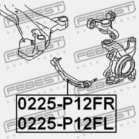 Bară Frontală Stângă Nissan Primera P12e 2002.01-2007.05 El 54525-av601