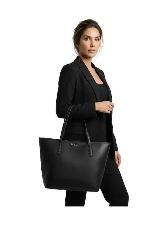 Γυναικεία Τσάντα Shopper Ώμου Μαύρη