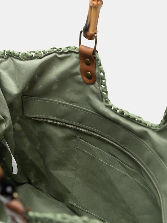 Straw Women's Handbag Khaki