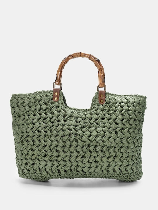 Straw Women's Handbag Khaki