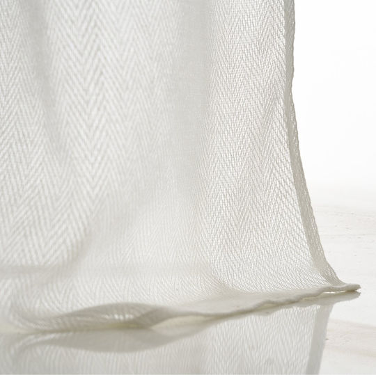 Gofis Home Off with Grommets Off White 509x280cm