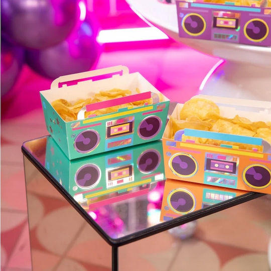 Chips Snack Boxe Retro Disco 80er Party Geburtstag 3 Stück
