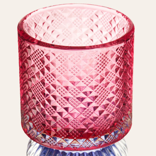 SteweHome Tischdekoration Glas Bunt 7x7x23 cm