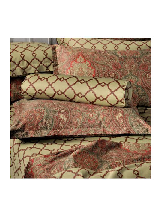 Down Town Home Set Bed Sheets for Single Bed 175x255cm Red (3 Pieces)