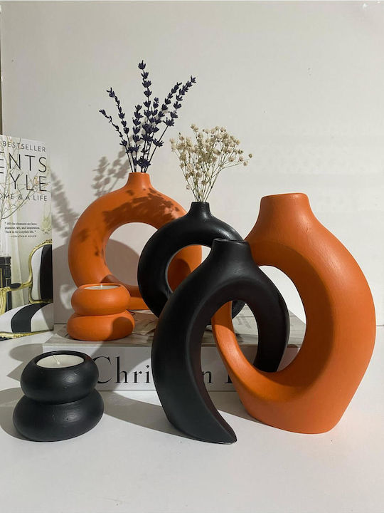 SteweHome Kerzenhalter in Orangen Farbe