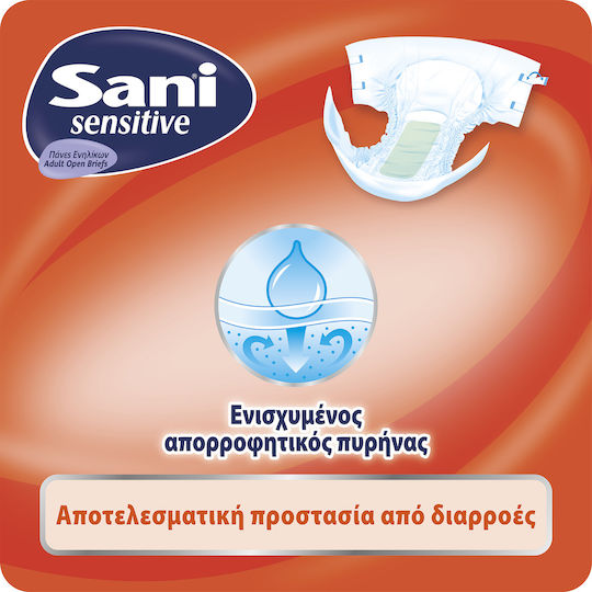 Sani Sensitive Extra Protection Πάνες Ακράτειας Πολλαπλών Χρήσεων XLarge 10τμχ