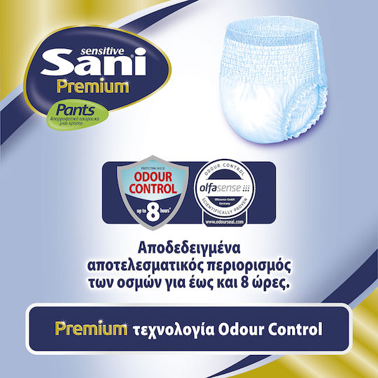 Sani Premium Πάνες Βρακάκι Ακράτειας Medium σε Μπλε Χρώμα 12τμχ