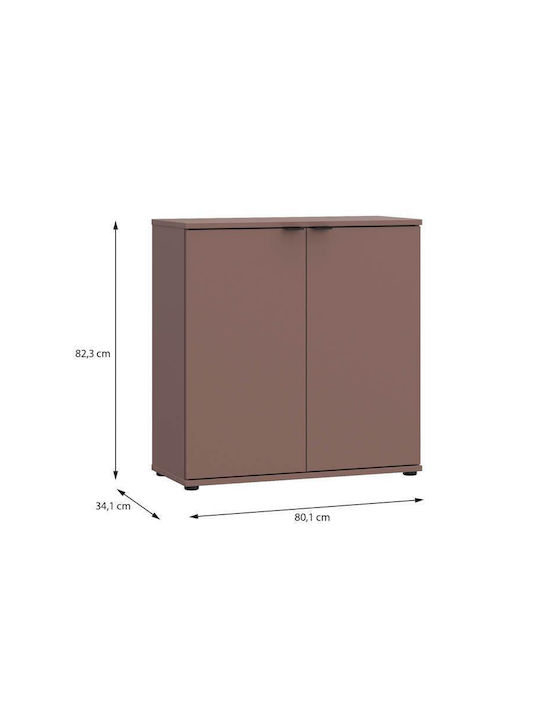 Wooden Sideboard Terracotta 80x34x83cm