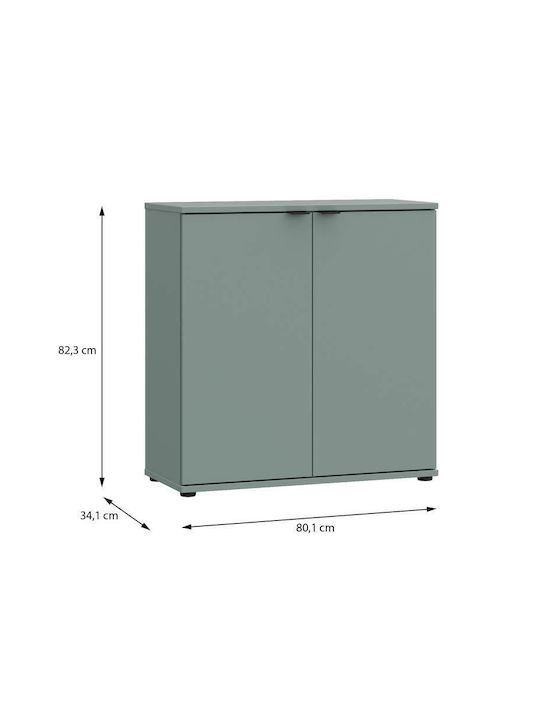 Wooden Sideboard Sage 80x34x83cm