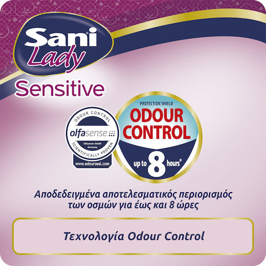 Sani Sensitive Lady Extra No4 Γυναικείες Σερβιέτες Ακράτειας Κανονικής Ροής 4 Σταγόνες 16τμχ
