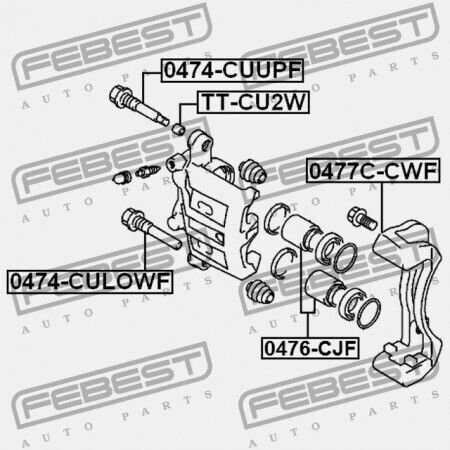 Clește Șofer Clește Frână Față Mitsubishi Challenger K90 1996.05-2001.08 Jpn Mb618228