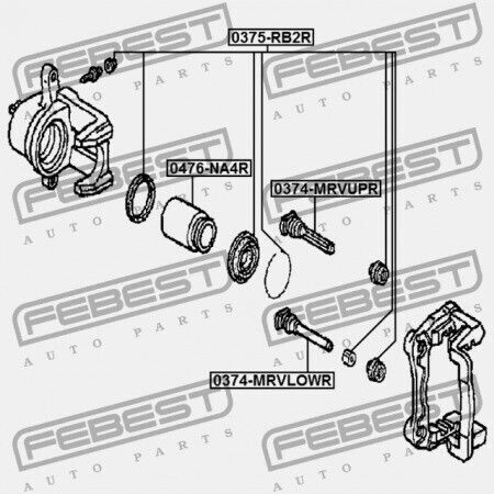 Reparaturkit Für Rückseite Bremszange Honda Pilot Yf1 2003-2007 Us 01473-s3v-a00