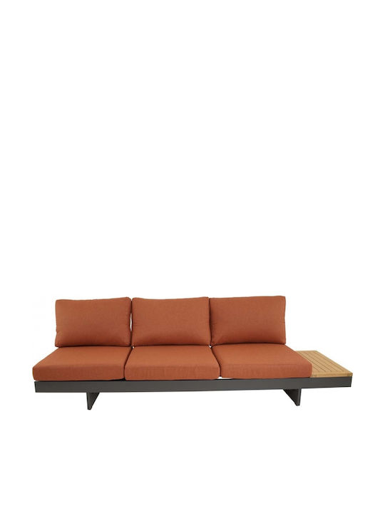 Garten- und Outdoor-Möbelsets 2 Stück Orange mit Kissen