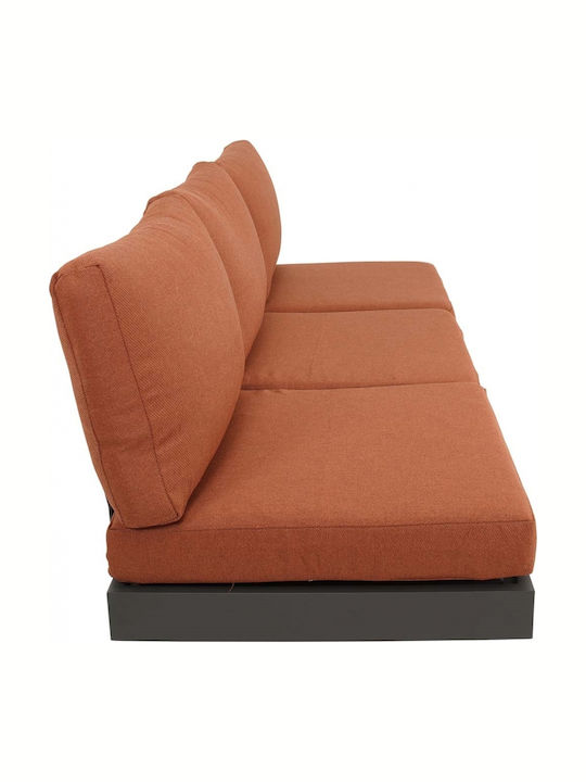 Garten- und Outdoor-Möbelsets 2 Stück Orange mit Kissen