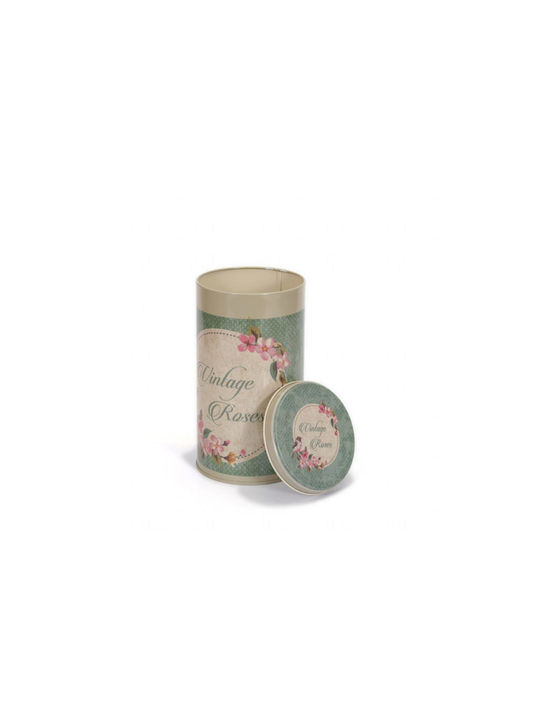 SteweHome General Use Vase with Lid Metallic White 1500ml