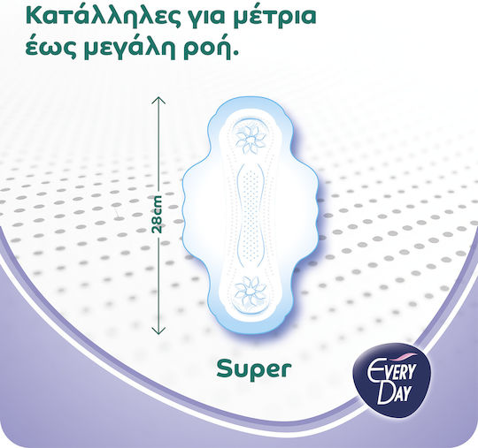Every Day Hyperdry Super Hygienepads mit Flügeln für Starke Strömung 6 Tropfen 10Stück Ultra Plus