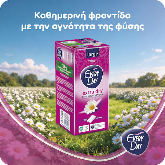 Every Day Extra Dry Large με Εκχύλισμα Χαμομηλιού Σερβιετάκια 30τμχ