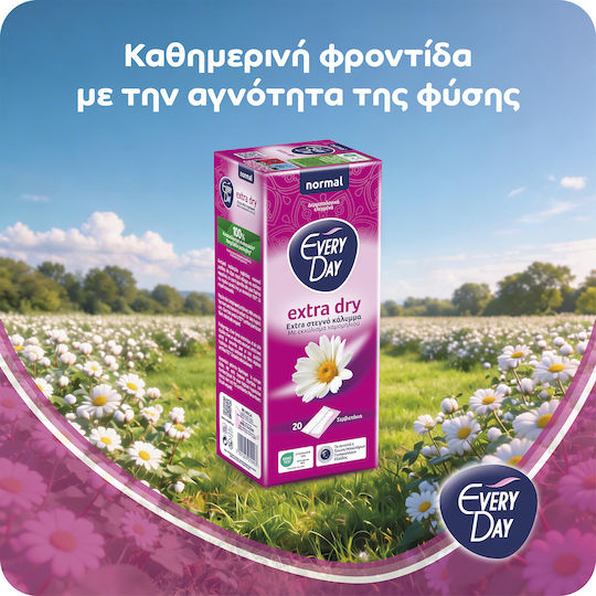 Every Day Extra Dry Normal με Εκχύλισμα Χαμομηλιού Σερβιετάκια 30τμχ