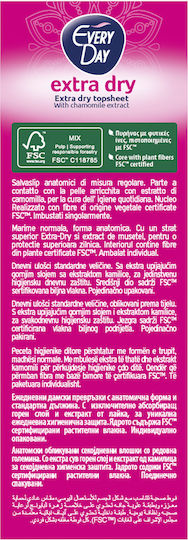 Every Day Extra Dry Normal Proteze pentru chiloți 20buc cu extract de mușețel