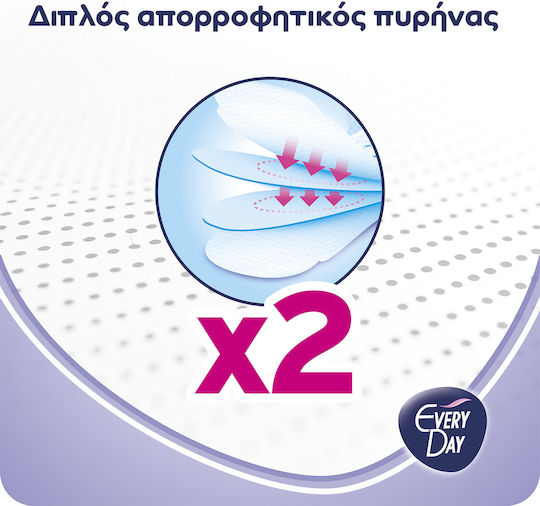 Every Day Double Dry Extra Lοng Hygienepads für Starke Strömung 8 Tropfen 16Stück