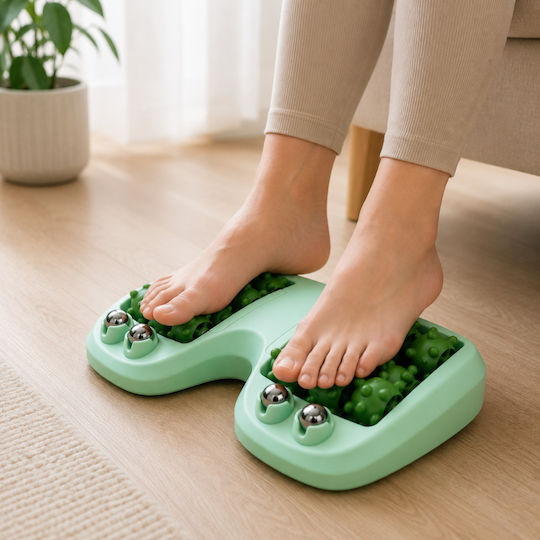 Masaj cu role pentru spate și picioare verde