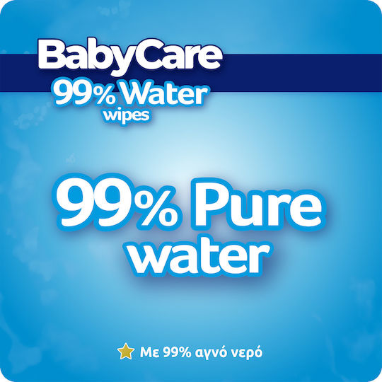 BabyCare 99% Water Baby Wipes with 99% Water Alcohol-Free & Parabens Free 2x20pcs