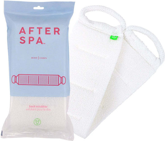 Exfoliating Back Towel Handles Natural Color Afterspa Body Afterspa 1 Item