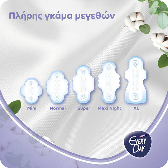 Every Day Sensitive Cotton Super Ultra Plus Slipeinlagen mit Flügeln für Starke Strömung 30Stück