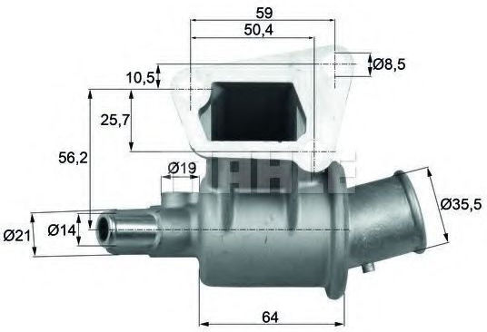 Termostat lichid de răcire Mahle Original Ti 189 83d
