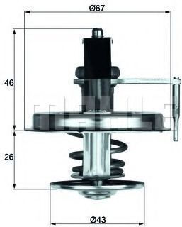 Termostat lichid de răcire Mahle Original Tx 22 84d