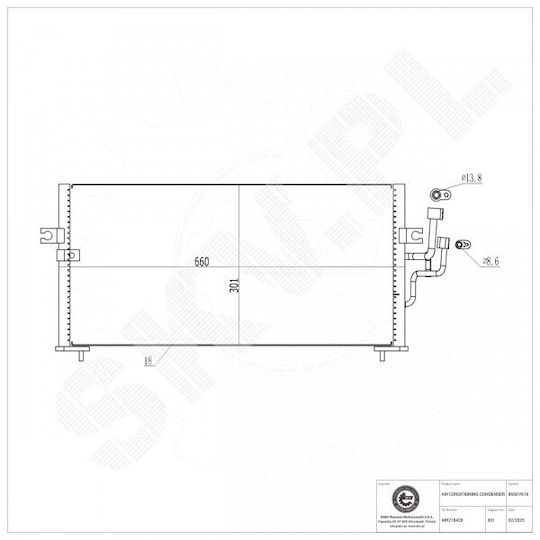 SKV Radiator de apă pentru Mitsubishi Colt / Lancer