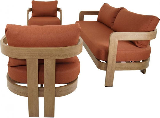 Garten- und Outdoor-Möbelsets Wohnzimmer Typsatz 4 Stück Terra mit Kissen Garten- und Outdoor-Möbelsets Wohnzimmer Typsatz 4 Stück Terra mit Kissen