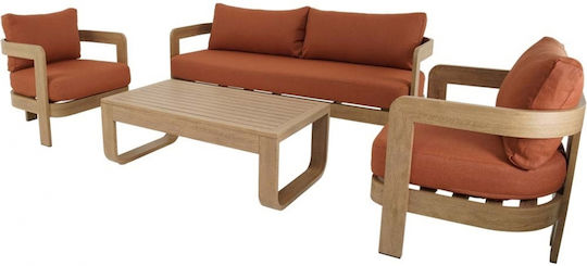 Garten- und Outdoor-Möbelsets Wohnbereich 4 Stück Terra mit Kissen