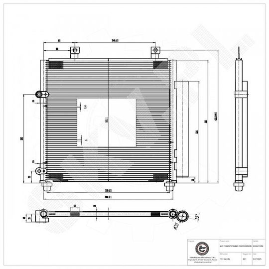 SKV Auto-Kühlschrank Wasser für Mitsubishi Mirage / Raumstern